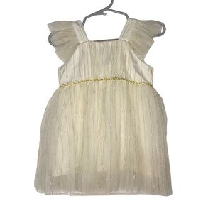Popatu Baby Flutter Sleeve Tulle Party Dress